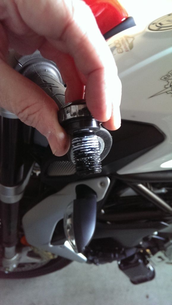 Bar End Removal MV Agusta Forum